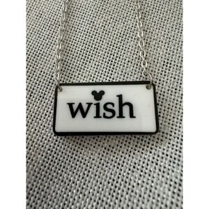 Disney Wish Necklace Women Girl Silver Tone
